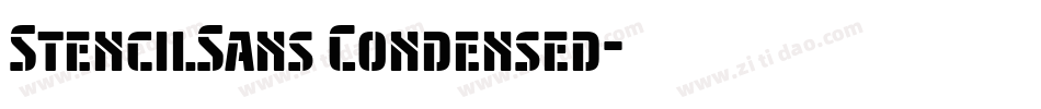 StencilSans Condensed字体转换